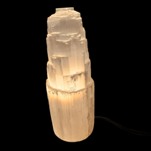 Selenite Tower Crystal Lamp (25cm)