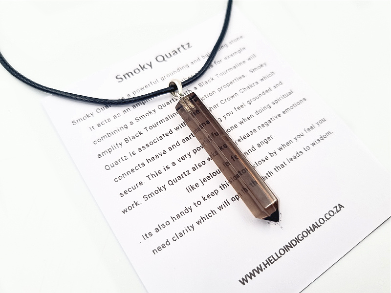 Smoky Quartz Crystal Necklace (925 Silver) Smoky Quartz Crystal Necklace (925 Silver)
