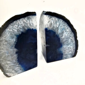 Agate Geode Book Ends (Blue) A 1.64kg