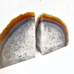 Agate Geode Book Ends (Natural) A (1.81kg)