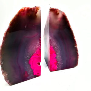 Agate Geode Book Ends (Pink) A 1kg