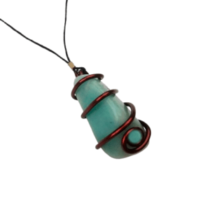 Amazonite Copper Wrap Necklace