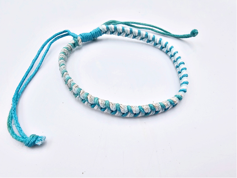 String Bracelet (Blue) Adjustable String Bracelet (Blue) Adjustable - Image 2