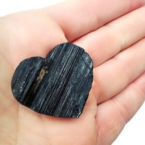 Black Tourmaline Heart