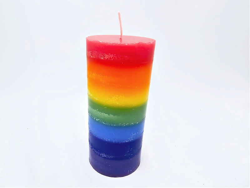 Chakra Candle Layered (15cm) Chakra Candle Layered (15cm)