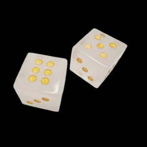 Clear Quartz Lucky Dice