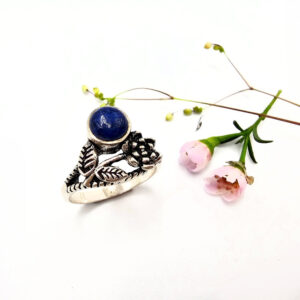 Flower Daze Ring - Lapis Lazuli (925 Silver) M
