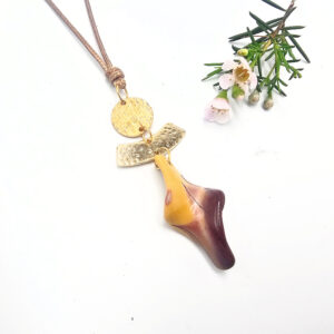 Geometric Crystal Necklace Earthsong Mookaite