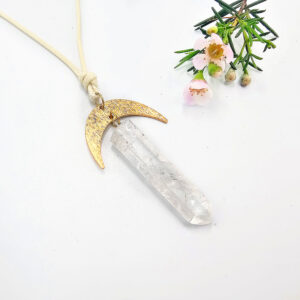Geometric Crystal Necklace Quartz Flair