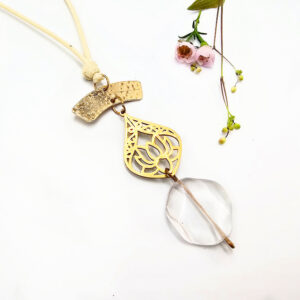 Geometric Crystal Necklace Spiral of Enightment