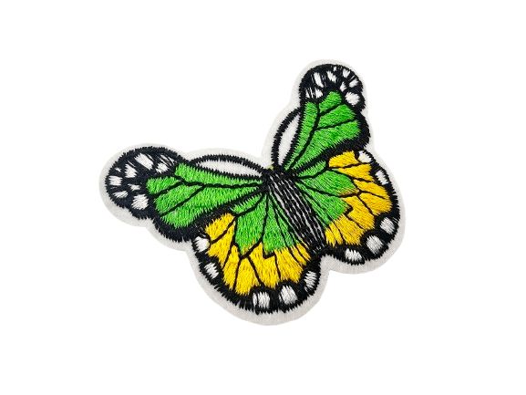 Iron on Patch - Green Butterfly (6.5cm) Iron on Patch - Green Butterfly (6.5cm)