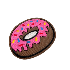 Iron on Patch - Pink Donut (6cm)