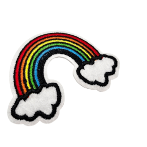 Iron on Patch - Rainbow (6.5cm)