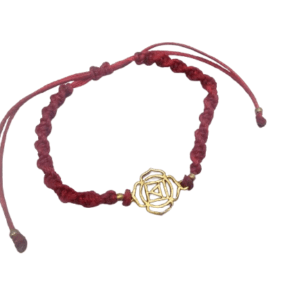 Macramé Chakra Bracelet – Root Red