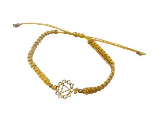 Macrame Chakra Bracelet - Solar Plexus Yellow Macrame Chakra Bracelet - Solar Plexus Yellow