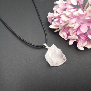 Rose Quartz Rough Necklace
