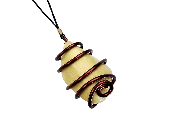 Serpentine Copper Wrap Necklace (E) Serpentine Copper Wrap Necklace