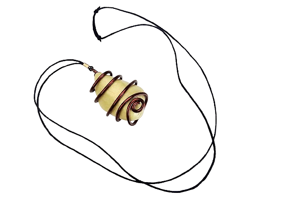 Serpentine Copper Wrap Necklace (E) Serpentine Copper Wrap Necklace (E) - Image 2