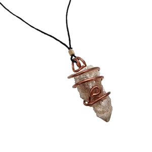 Spirit Quartz Copper Wrap Necklace