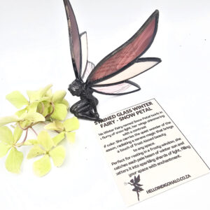 Stained Glass Winter Fairy -Snow Petal