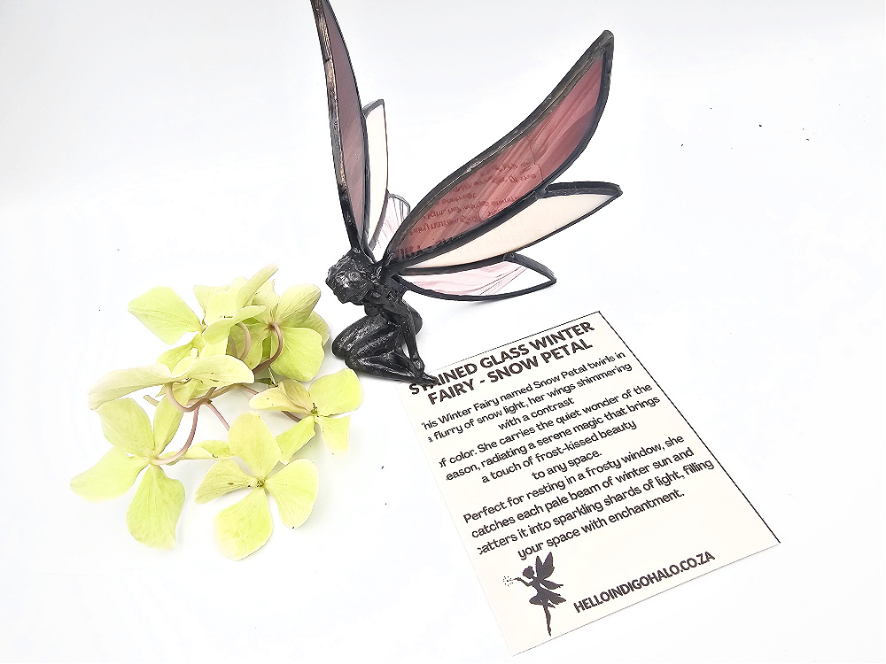 Stained Glass Winter Fairy -Snow Petal Stained Glass Winter Fairy -Snow Petal