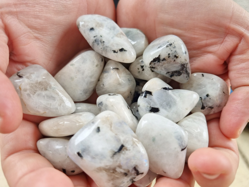Rainbow Moonstone Tumble stones Rainbow Moonstone Tumble stones