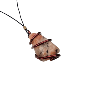 Sunstone Copper Wrap Necklace