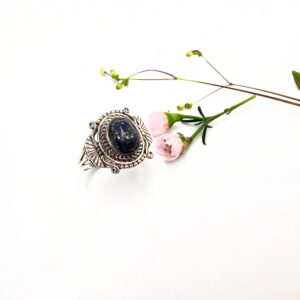 Vintage Leap Lapis Lazuli Ring (925 Silver) L