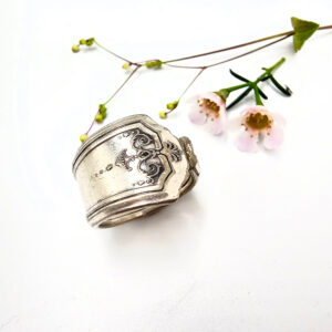 Vintage Spoon Ring - Flower Parade (XL)