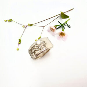 Vintage Spoon Ring - Wild Bloom (L)