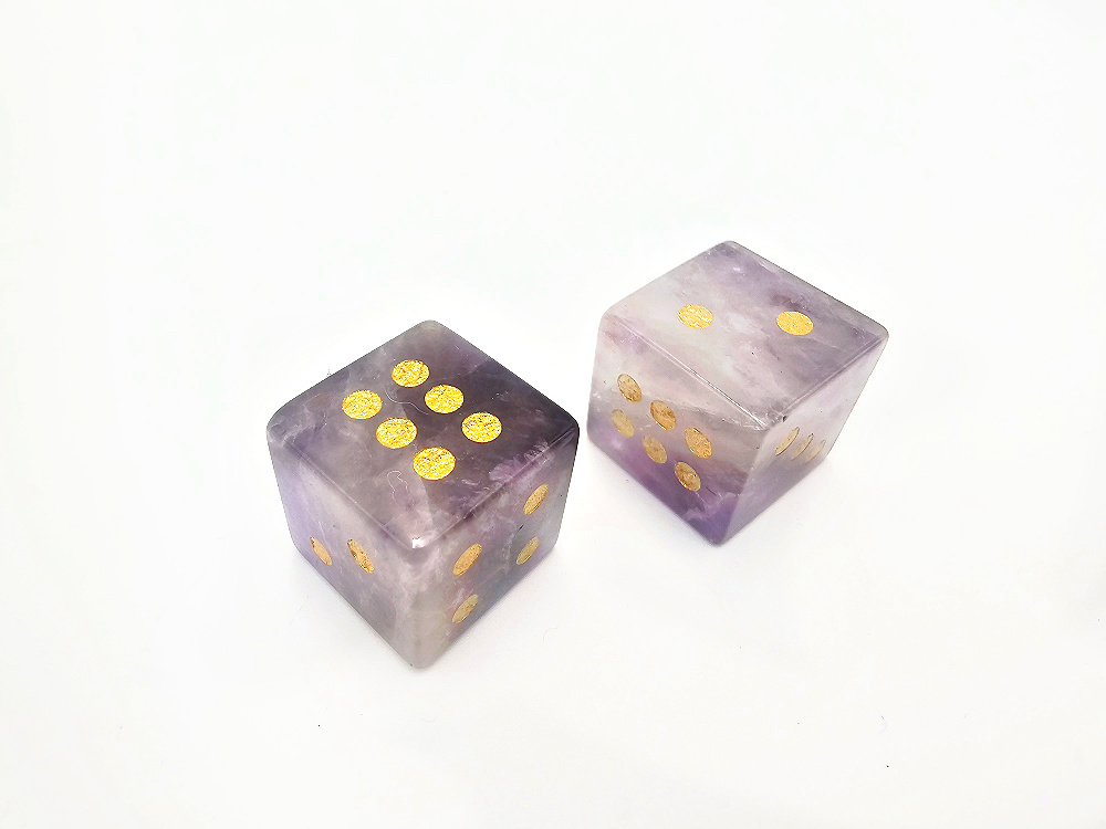 Amethyst Crystal Lucky Dice Amethyst Crystal Lucky Dice