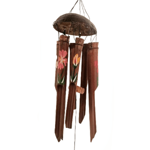 Bamboo Wind Chime Flowers (35cm)