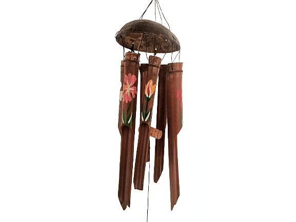 Bamboo Wind Chime Flowers (35cm) Bamboo Wind Chime Flowers (35cm)