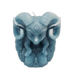 Horned Goddess Candle Green (8.5cm)