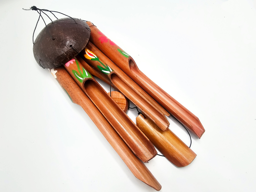 Bamboo Wind Chime Flowers (35cm) Bamboo Wind Chime Flowers (35cm) - Image 2