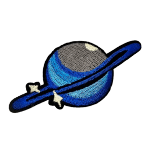 Iron on Patch - Blue Planet (11cm)