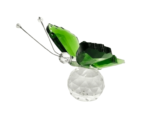 Butterfly Sun Catcher Prism Green (6cm) Butterfly Sun Catcher Prism Green (6cm) - Image 2