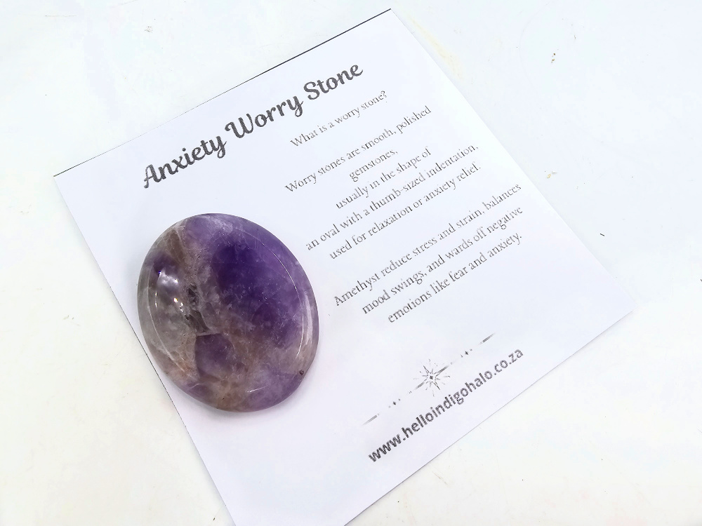 Worry Stone Anxiety (Amethyst) Worry Stone Anxiety (Amethyst)