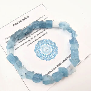Aquamarine Rough Bangle