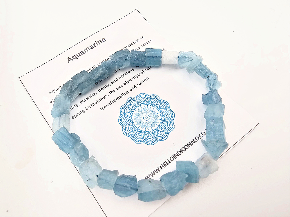 Aquamarine Rough Bangle Aquamarine Rough Bangle