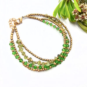 Brass Bead Bangle