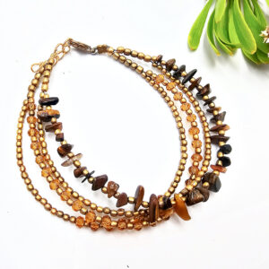 Brass Bead Bangle