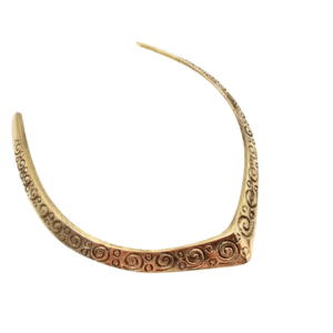 NEW Brass Chocker Necklace Spiral Bliss
