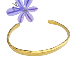 Hammered Bangle - Brass