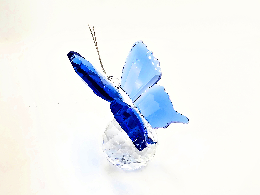 Butterfly Sun Catcher Prism Blue (6cm) Butterfly Sun Catcher Prism Blue (6cm)