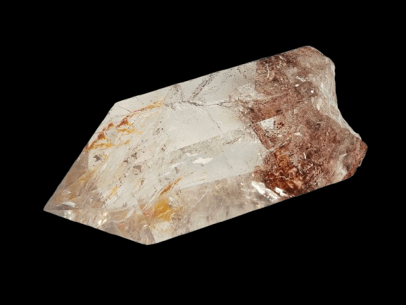Clear Quartz Semi Polished Point B (520g) Hematoid Inclusions Clear Quartz Semi Polished Point B (520g) Hematoid Inclusions - Image 2