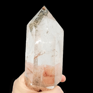 Clear Quartz Semi Polished Point C (556g) Chloride Inclusion