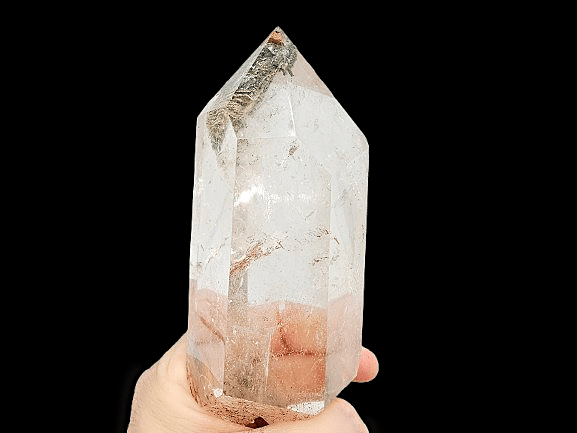 Clear Quartz Semi Polished Point C (556g) Chloride Inclusion Clear Quartz Semi Polished Point C (556g) Chloride Inclusion