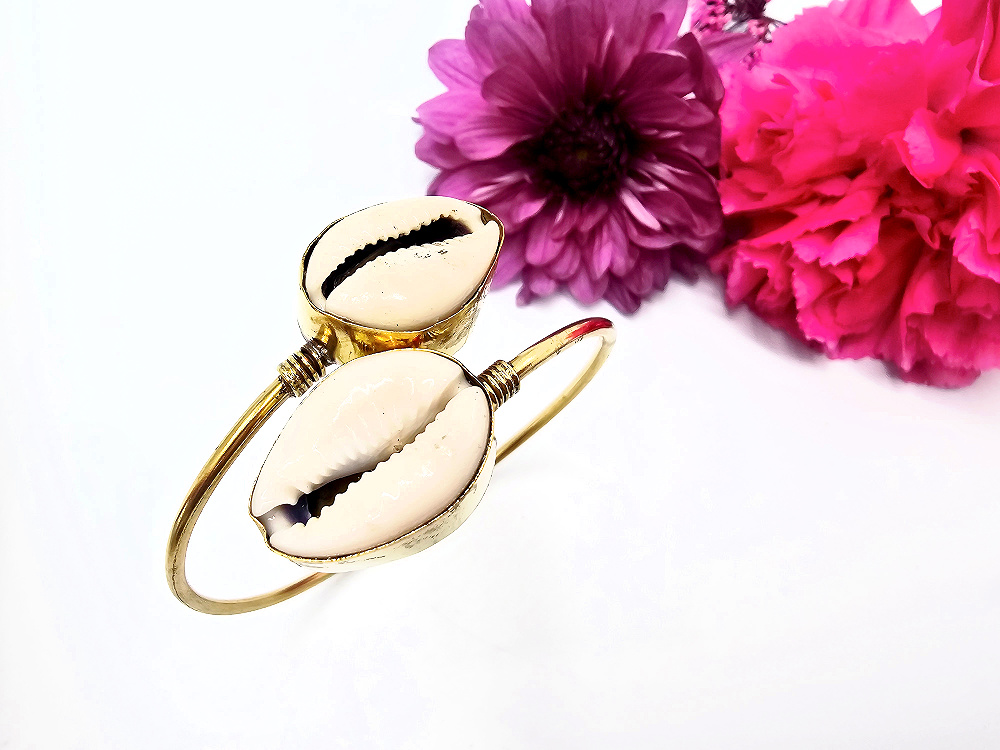 Cowrie Shell Bangle (Brass) Cowrie Shell Bangle