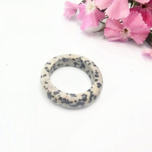 Hello Indigo Halo Online Store Dalmatian Jasper Band Ring
